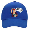 Ultimate Adult Hat BLUE, (100% COTTON DRILL, ADULT, UNISEX, ONE SIZE)