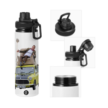 Mr. Bean mini 1000, Metal water bottle with safety cap, aluminum 850ml