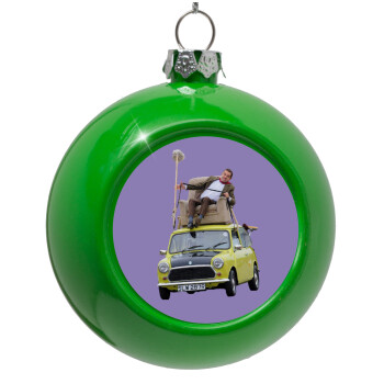 Mr. Bean mini 1000, Green Christmas tree ornament bauble 8cm