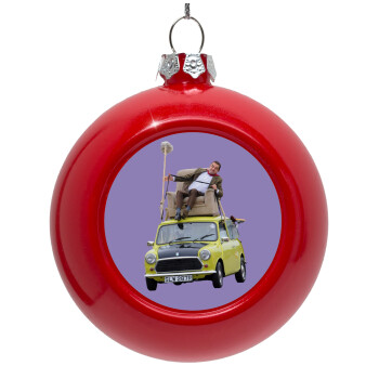 Mr. Bean mini 1000, Red Christmas tree ornament bauble 8cm