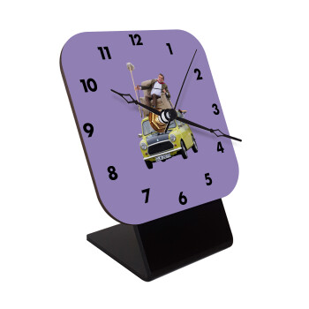 Mr. Bean mini 1000, Επιτραπέζιο ρολόι ξύλινο με δείκτες (10cm)