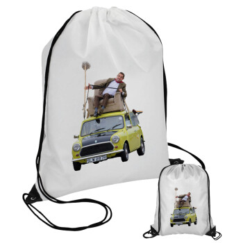 Mr. Bean mini 1000, Τσάντα πουγκί με μαύρα κορδόνια (1 τεμάχιο)