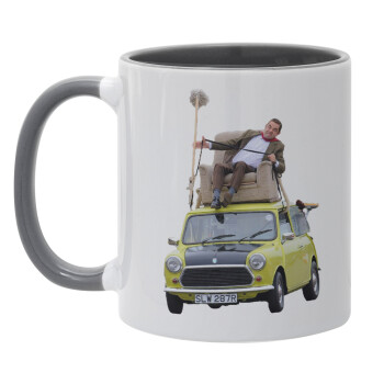 Mr. Bean mini 1000, Mug colored grey, ceramic, 330ml
