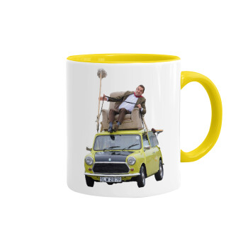 Mr. Bean mini 1000, Mug colored yellow, ceramic, 330ml