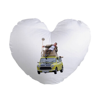 Mr. Bean mini 1000, Μαξιλάρι καναπέ καρδιά 40x40cm περιέχεται το  γέμισμα