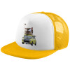 Καπέλο Ενηλίκων Soft Trucker με Δίχτυ Κίτρινο/White (POLYESTER, ΕΝΗΛΙΚΩΝ, UNISEX, ONE SIZE)