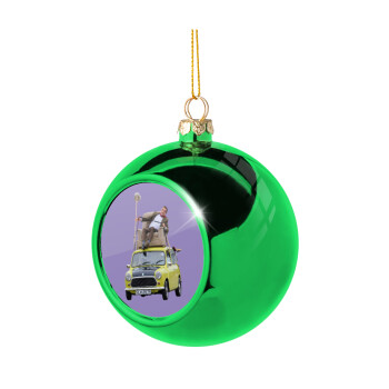Mr. Bean mini 1000, Χριστουγεννιάτικη μπάλα δένδρου Πράσινη 8cm