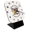 Quartz Wooden table clock with hands (10cm)