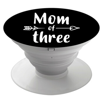 Mom of three, Phone Holders Stand  White Hand-held Mobile Phone Holder