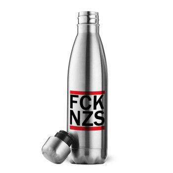 FCK NZS, Μεταλλικό παγούρι θερμός Inox (Stainless steel), διπλού τοιχώματος, 500ml