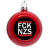 Red Christmas tree ornament bauble 8cm