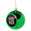 Green Christmas tree ornament ball 8cm