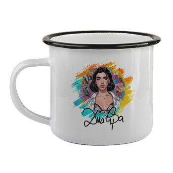 Dua lipa, Κούπα εμαγιέ με μαύρο χείλος 360ml