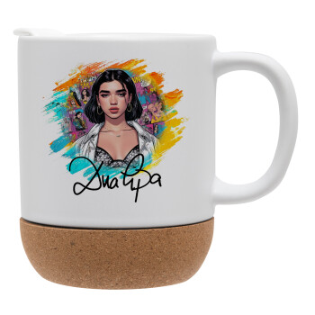 Dua lipa, Ceramic coffee mug Cork (MAT), 330ml (1pcs)