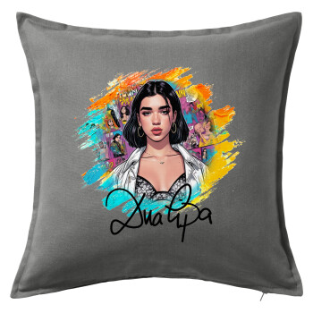 Dua lipa, Sofa cushion Grey 50x50cm includes filling