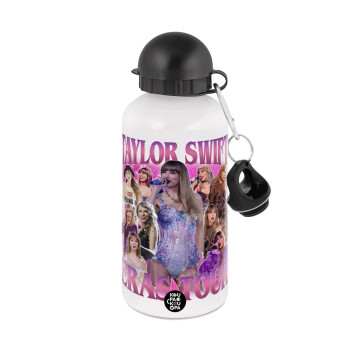 Taylor Swift, Metal water bottle, White, aluminum 500ml