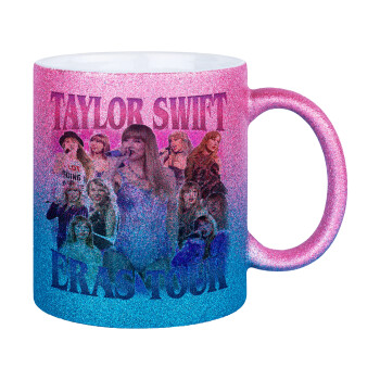 Taylor Swift, Κούπα Χρυσή/Μπλε Glitter, κεραμική, 330ml