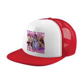 Taylor Swift, Καπέλο Ενηλίκων Soft Trucker με Δίχτυ Red/White (POLYESTER, ΕΝΗΛΙΚΩΝ, UNISEX, ONE SIZE)