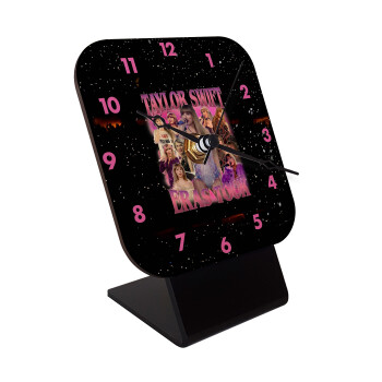 Taylor Swift, Quartz Table clock in natural wood (10cm)