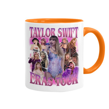 Taylor Swift, Κούπα χρωματιστή πορτοκαλί, κεραμική, 330ml