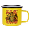 Metallic enamel MATT Yellow cup 360ml