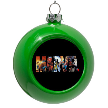 MARVEL Black, Green Christmas tree ornament bauble 8cm