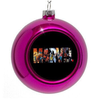 MARVEL Black, Purple Christmas tree ornament bauble 8cm