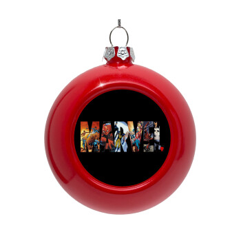 MARVEL Black, Red Christmas tree ornament bauble 8cm