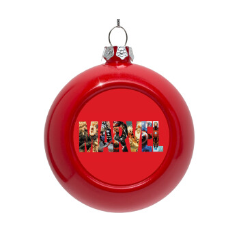 MARVEL Red, Red Christmas tree ornament bauble 8cm