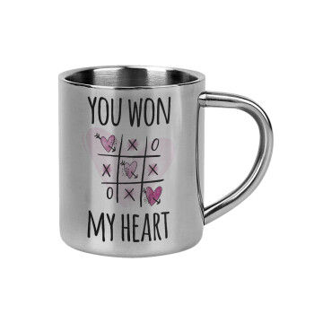 You won my heart, Mug Stainless steel double wall 300ml