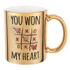 Mug ceramic, gold mirror, 330ml