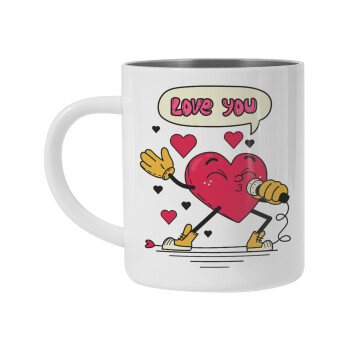 LOVE YOU SINGER!!!, Mug Stainless steel double wall 450ml