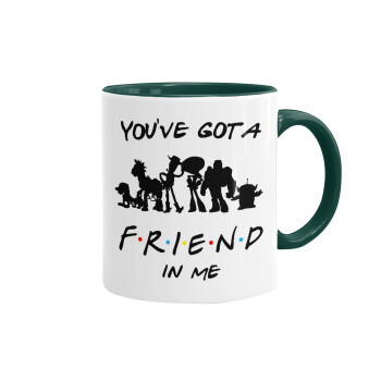You've Got a Friend in Me, Mug colored green, ceramic, 330ml