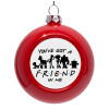 Red Christmas tree ornament bauble 8cm