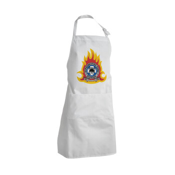 Πυροσβεστικό σώμα Ελλάδος σκούρο, Adult Chef Apron (with sliders and 2 pockets)