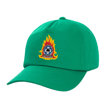 Πυροσβεστικό σώμα Ελλάδος σκούρο, Children's Baseball Cap, 100% Cotton Twill, Green (COTTON, CHILDREN'S, UNISEX, ONE SIZE)