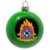 Green Christmas tree ornament bauble 8cm