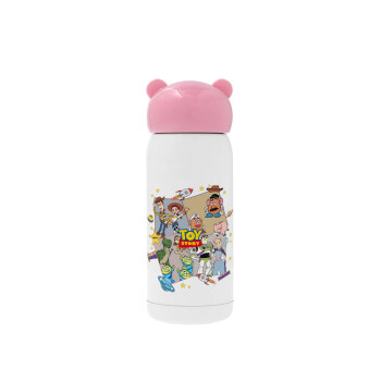 toystory characters, Pink stainless steel thermal flask, 320ml