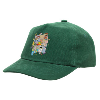 toystory characters, Children's Baseball Cap, 100% Cotton Drill, GREEN (COTTON, CHILDREN'S, ONE SIZE)