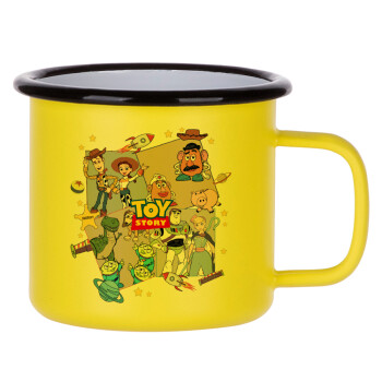 toystory characters, Metallic enamel MATT Yellow cup 360ml