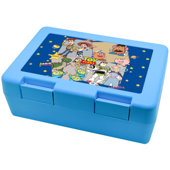 toystory characters, Children's cookie container LIGHT BLUE 185x128x65mm (BPA free plastic)