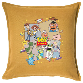 toystory characters, Sofa cushion YELLOW 50x50cm includes filling