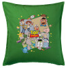 Sofa cushion Green 50x50cm includes filling