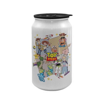 toystory characters, Κούπα ταξιδιού μεταλλική με καπάκι (tin-can) 500ml