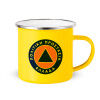 Yellow Enamel Metallic Cup 360ml