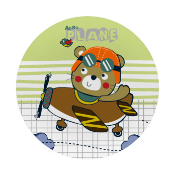 Kids Plane, Mousepad Round 20cm