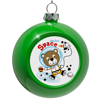 Kids Space, Green Christmas tree ornament bauble 8cm