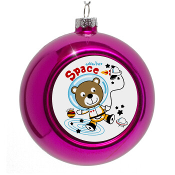 Kids Space, Purple Christmas tree ornament bauble 8cm