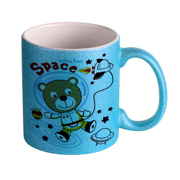 Ο μικρός αστροναύτης, Κούπα Σιέλ Glitter που γυαλίζει, κεραμική, 330ml