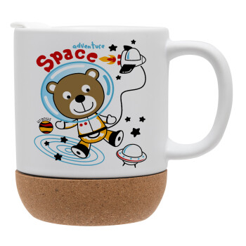 Kids Space, Ceramic coffee mug Cork (MAT), 330ml (1pcs)